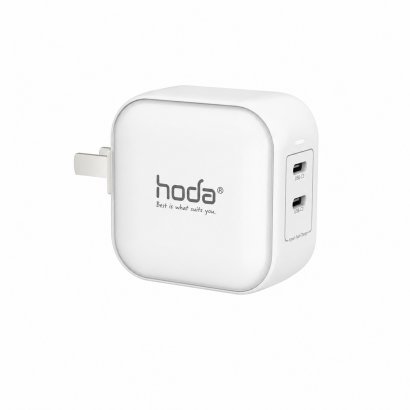 Củ Sạc Nhanh Hoda GaN 65W 2 Cổng USB-C PD/PPS
