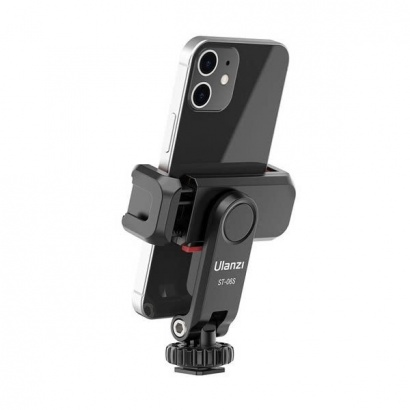 Kẹp Điện Thoại Xoay 360 Độ Hỗ trợ 2 Ngàm Mở Rộng Ulanzi ST06S 