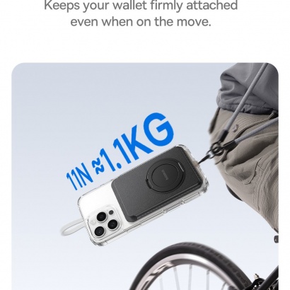 Ví thẻ tích hợp Ring nam châm MagSafe gắn lưng iPhone Baseus