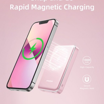 Sạc dự phòng 10000mAh Innostyle PowerMag Slim IM20 - Pink