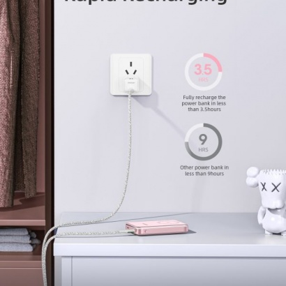 Sạc dự phòng 10000mAh Innostyle PowerMag Slim IM20 - Pink