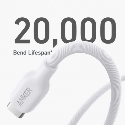 Cáp Anker 542 USB-C to Lightning 1.8m TPE Bio-Based White_A80B2  