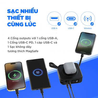 Sạc dự phòng 10,000mAh /3.7V Li-Polymer Energizer  