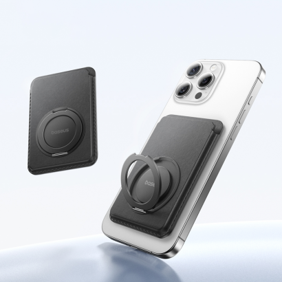 Ví thẻ tích hợp Ring nam châm MagSafe gắn lưng iPhone Baseus
