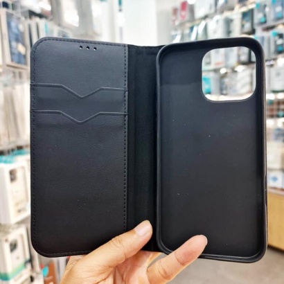 Ốp da dạng ví iPhone  (15Pro / 15 ProMax / 16Pro / 16 ProMax) Dux Ducis HIVO