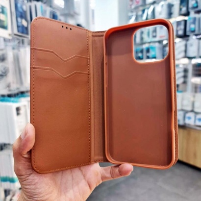 Ốp da dạng ví iPhone  (15Pro / 15 ProMax / 16Pro / 16 ProMax) Dux Ducis HIVO