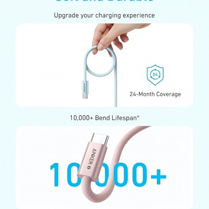 Cáp Type-C to C 240W 1.5m – Anker Zolo A8060