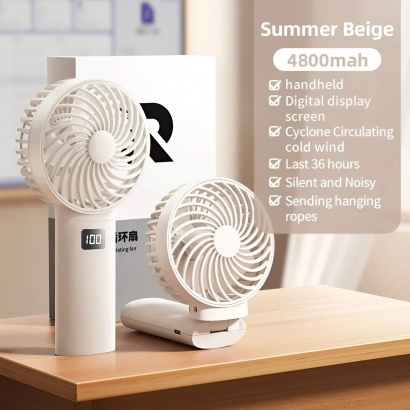 Quạt Tích Điện Mini Cầm Tay RTAKO 