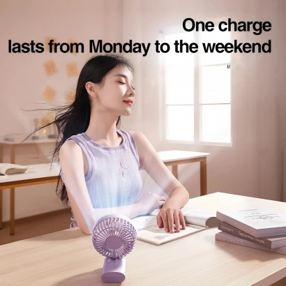 Quạt Tích Điện Mini Cầm Tay RTAKO 