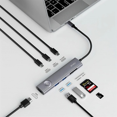 Hub Chuyển Đổi 8in1 Type C WiWu 