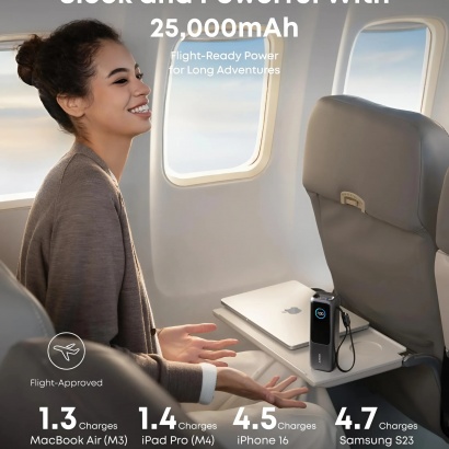 Pin Dự Phòng 25000mAh 165W có cáp USB-C - Anker
