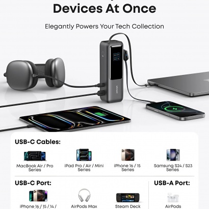 Pin Dự Phòng 25000mAh 165W có cáp USB-C - Anker