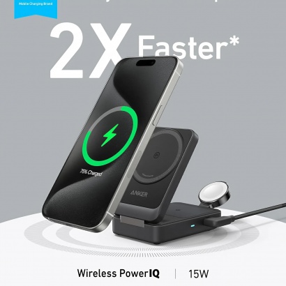 Đế Sạc Không Dây Maggo 3in1 15W - Anker B2557