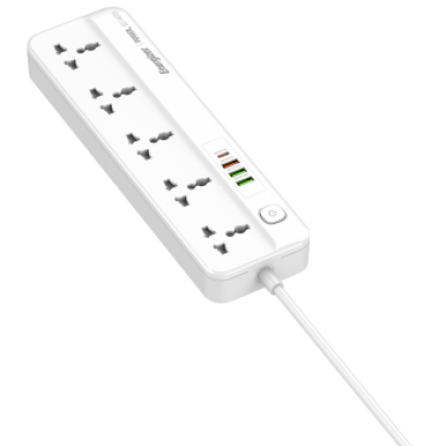 Ổ cắm điện đa năng để bàn 5AC kèm 3 USB-A & 1 PD USB-C Energizer