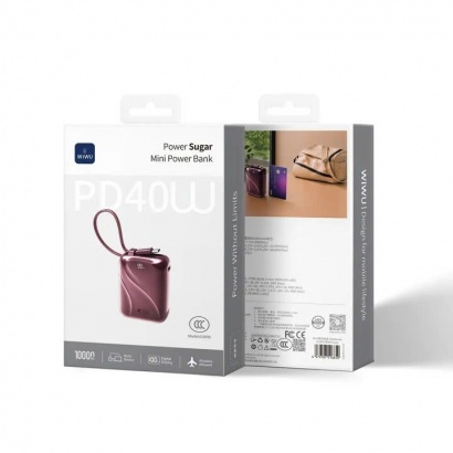PIN DỰ PHÒNG MINI 10.000 mAh 40W WiWU 01BPD 