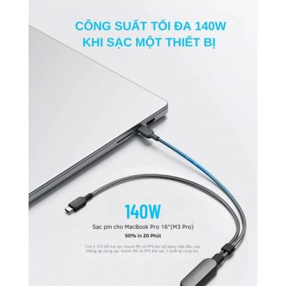 Cáp Sạc Nhanh 140W - ANKER