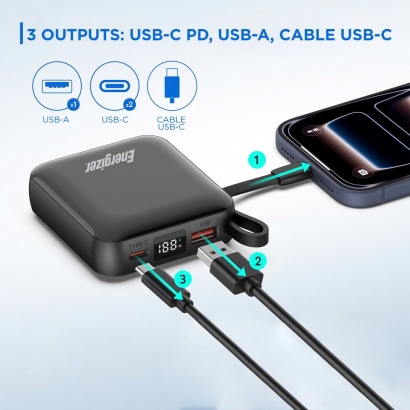 Sạc dự phòng 10.000mAh Energizer UE10095PQ