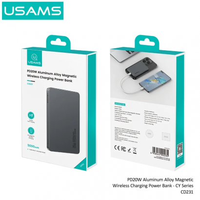 Pin sạc không dây siêu mỏng 5000mAh USAMS