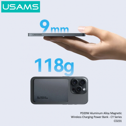 Pin sạc không dây siêu mỏng 5000mAh USAMS
