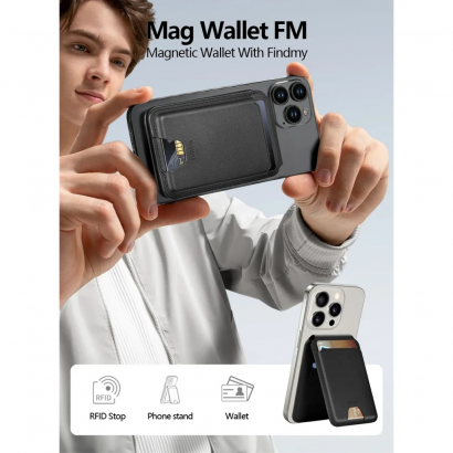 VÍ Mag Wallet FM ( gắn định vị) - WiWU 