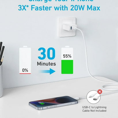 Củ sạc nhanh 20W Anker A2348 