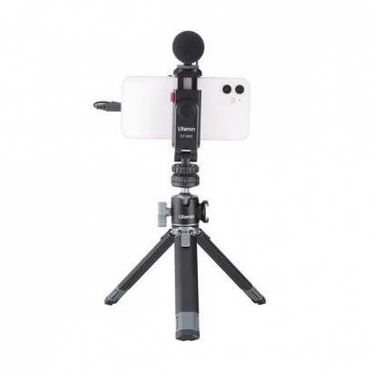 Kẹp Điện Thoại Xoay 360 Độ Hỗ trợ 2 Ngàm Mở Rộng Ulanzi ST06S 