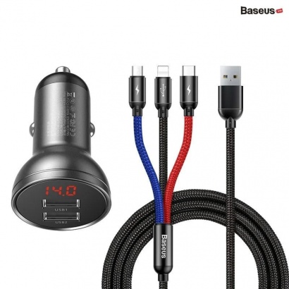Tẩu sạc đa năng dùng cho xe ô tô Baseus 