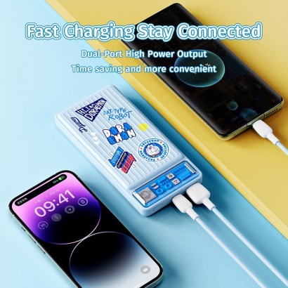 Pin dự phòng 10000mAh ROCK  Doraemon 