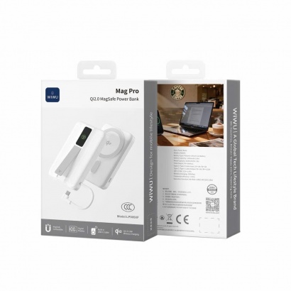  Pin Dự Phòng Qi2.0 Thế Hệ Mới WIWU MAG PRO