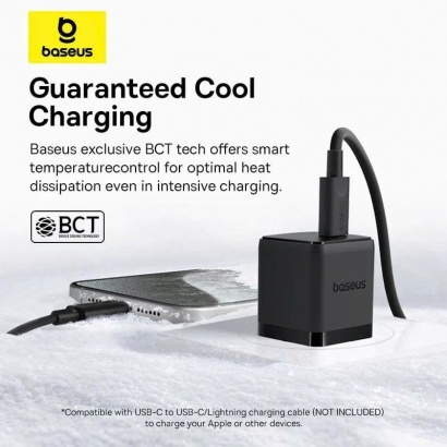 Bộ Sạc Nhanh Kèm Cáp Baseus Palm 1C 20W