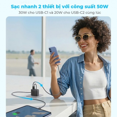 Củ Sạc Nhanh ANKER Zolo A121E 50W