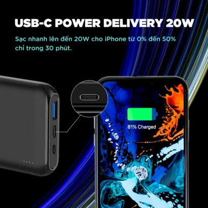 Pin dự phòng không dây 10.000mAh Energizer QE10009PQ