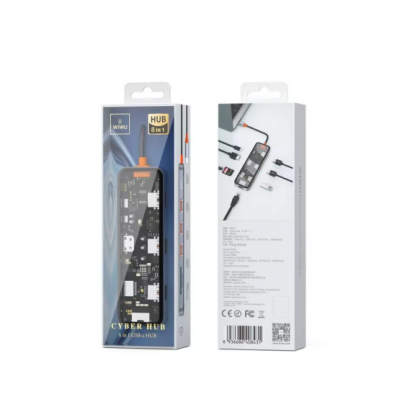 HUB chuyển đổi  Cyber 8in1 Type C - WIWU