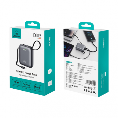 Pin Dự Phòng USAMS 10000mAh 35W CD261