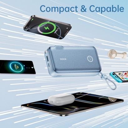 Pin Dự Phòng Kiêm Củ Sạc 10000mAh ROCK 
