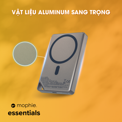 Pin dự phòng 10,000mAh Mophie Essentials Snap + Metallic