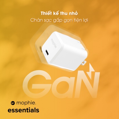 Củ sạc Gan 40W - Mophie   Củ sạc Gan 40W - Mophie
