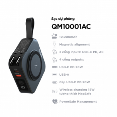 Sạc dự phòng 10,000mAh /3.7V Li-Polymer Energizer  