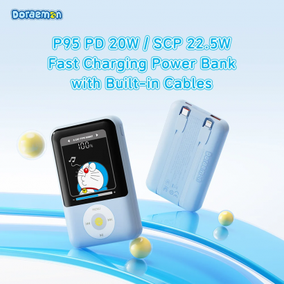 Pin Dự Phòng  P95 10000mAh 22.5W ROCK Doraemon
