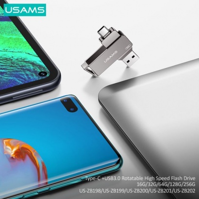 USB Type-C+USB3.0 256GB USAMS 
