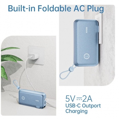 Pin Dự Phòng Kiêm Củ Sạc 10000mAh ROCK 