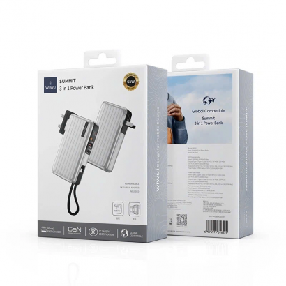 Pin dự phòng  10000mAh 3 trong 1 WiWU 