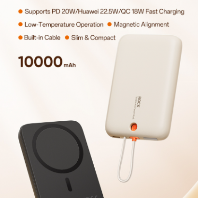 Pin Dự Phòng Nam Châm 10000mAh 20W ROCK 
