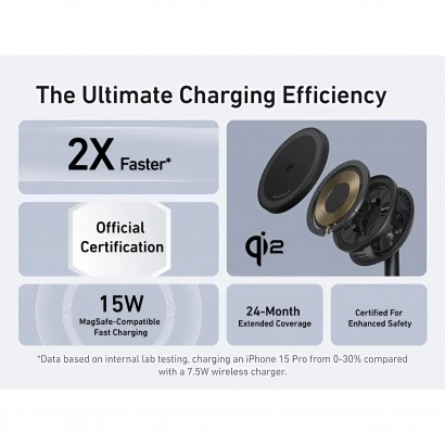 Đế Sạc Đứng Không Dây Qi2 ANKER MagGo 15W -  A25X1