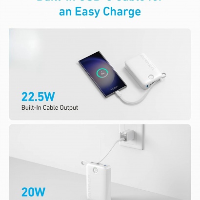 Pin Dự Phòng 20000mAh 22.5W Anker 