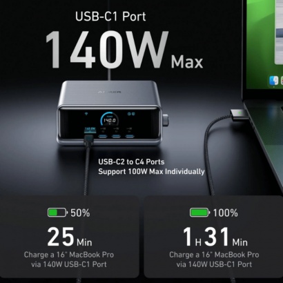 Trạm Sạc 250W Anker Prime 4C2A 