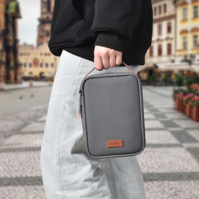 Túi đựng Phụ kiện Minimalist Tech Pouch WiWU - Xám