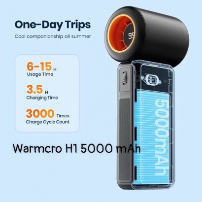 Quạt Phản Lực Mini Cầm Tay Warmcro