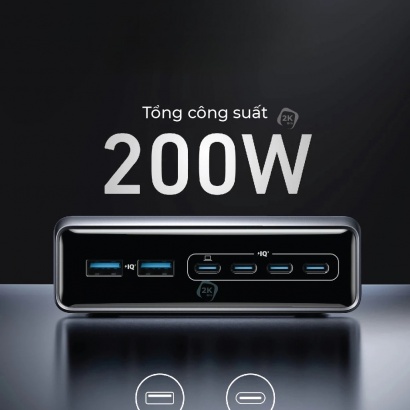 Trạm Sạc  200W GaN Anker Prime - A2683141