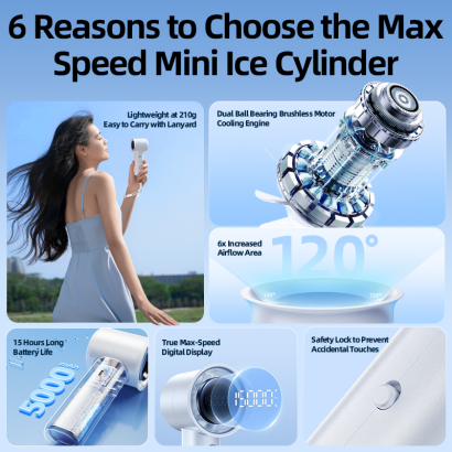 Quạt Tích Điện Mini Cầm Tay RTAKO 